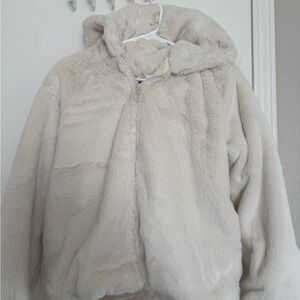 Cozy Faux Fur Hooded Jacket